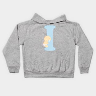 I - blue - iguana Kids Hoodie